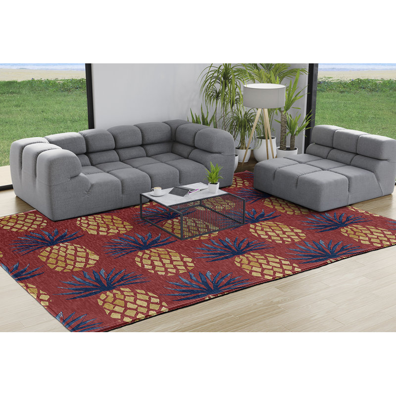 Tropical Resort Chenille Indoor Rug, Rectangle 8' x 10'
