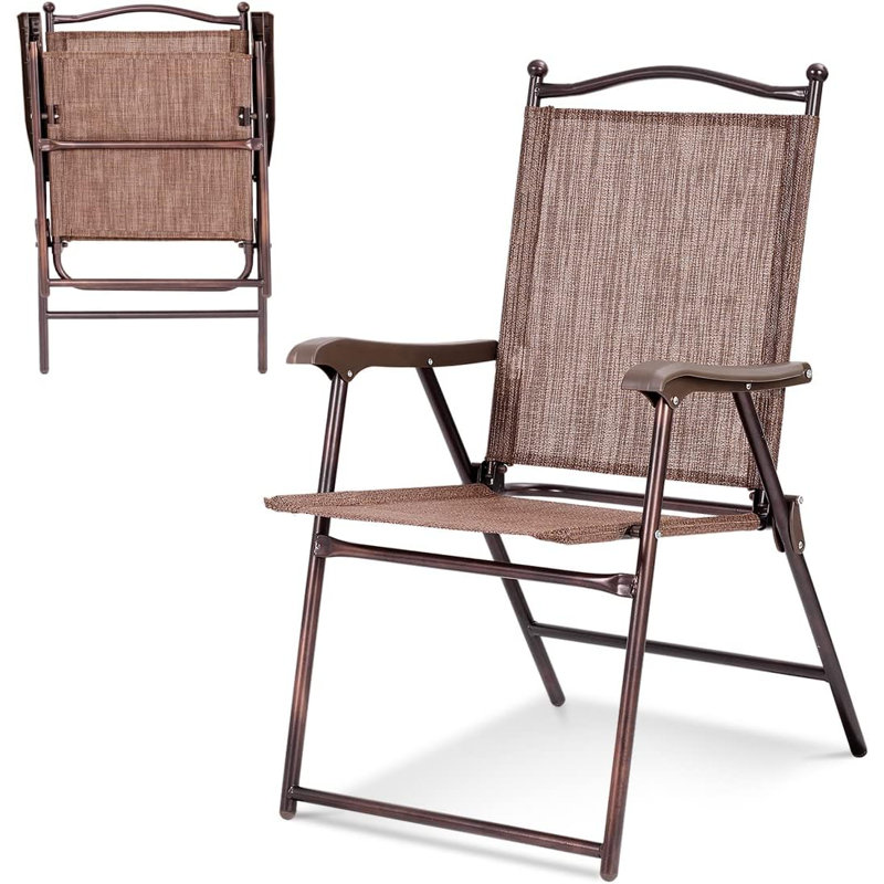 Martelle Folding Camping Chair, Brown