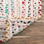 Tapis ivoire en coton tressé à la main Moryn-90096140