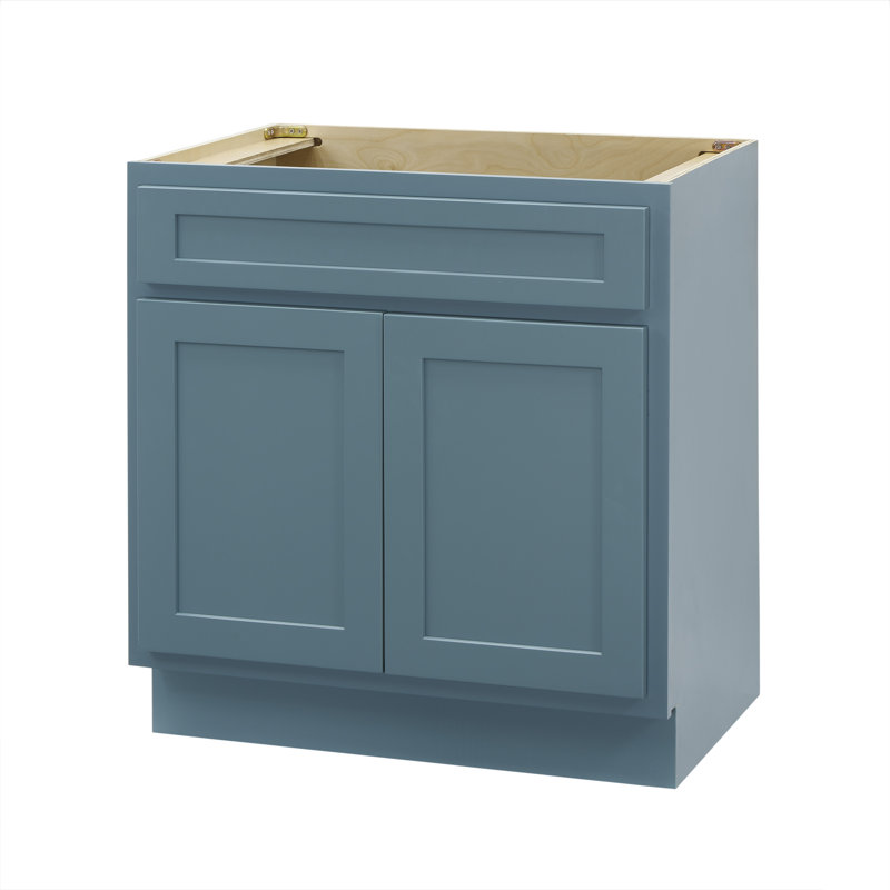 Base de meuble-lavabo simple Hibbitts 30 po seulement, Bleu-vert
