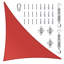 Toile d'ombrage triangulaire Amgo Customize - 200 g / m², blocage UV 95% avec quincaillerie-107427088-107427034