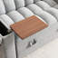 Lit double pliable avec panneau de bureau d'ordinateur ajustable et coussin moelleux de 65 pouces pour le cinéma maison, port convertible 3 en 1, boîte de rangement, remplisseur haute densité, facile à entretenir