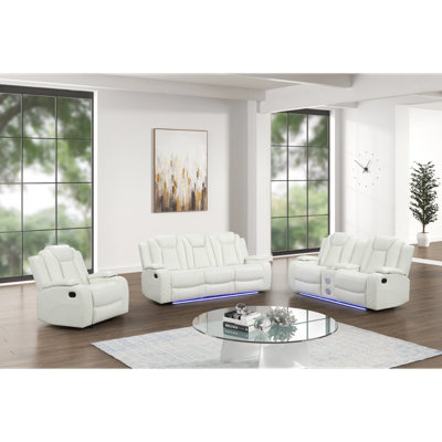 Ensemble de salon inclinable 3 pièces Luz