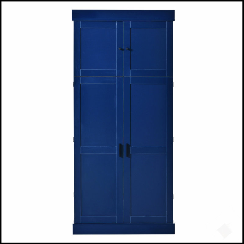 Vidéo d'assemblage disponible Garde-manger autoportant de 77 po de hauteur TopMAX, armoire moderne de style Shaker de l 35 po x l 17,7 po avec tablettes réglables, tablettes de porte, tiroirs et porte-bouteilles