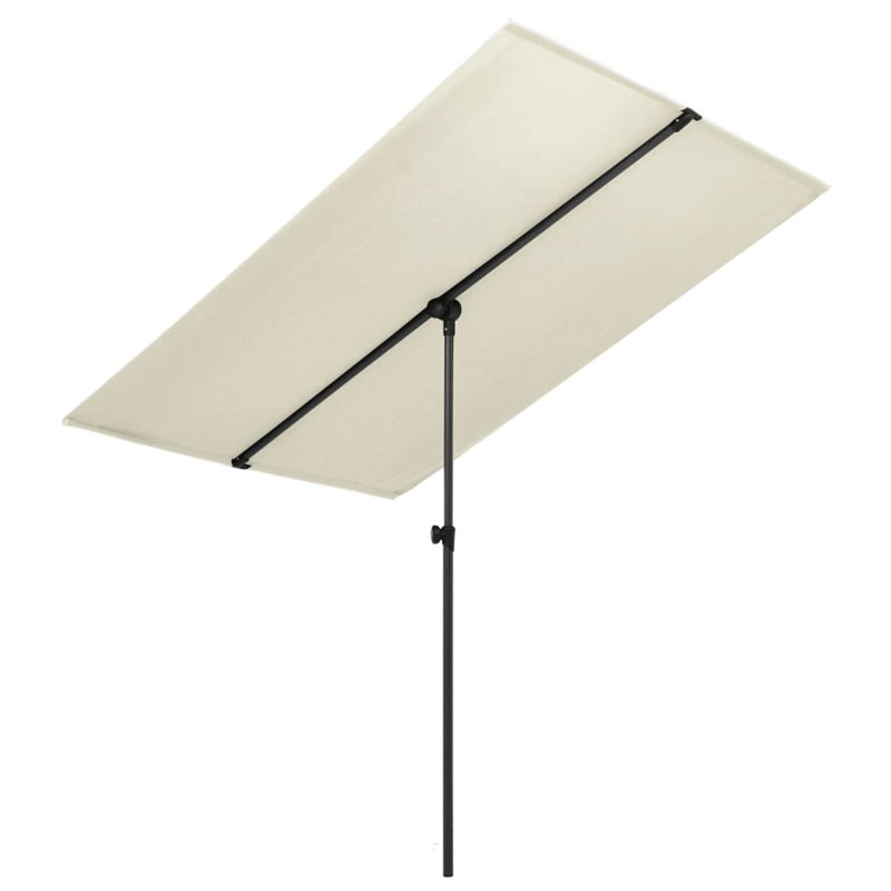 Parasol de marché rectangulaire, Sable blanc