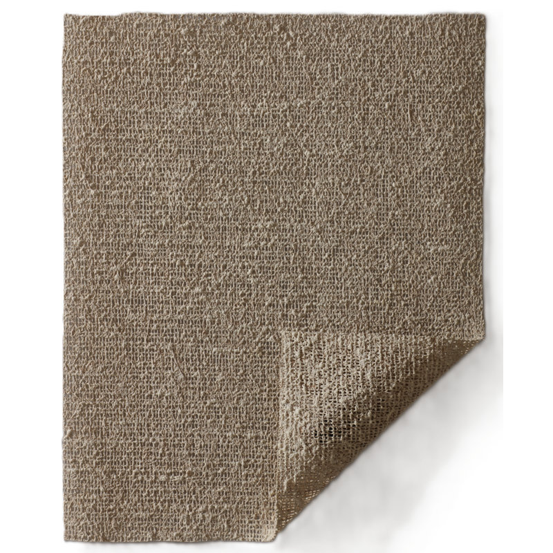 Sous-tapis de haute qualité Ruber and Jute, Rectangle 9 pi 10 po x 13 pi 10 po