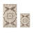 Danitra Premium 100% Cotton 1885 GSM 2-Piece Bath Rug Set, OEKO-TEX® Certified, Non-Slip Spray Latex Backing, Plush Tufted Bath Mats for Shower, Bathtub, Sink & Vanity Areas, Super Absorbent, Machine Washable, Beige-913110415-913110453