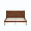 Base de lit plateforme de style Mid-Century moderne, lit en bois à base basse avec tête de lit subtilement inclinée, rails latéraux élargis pour un support à lattes robuste, aucun sommier requis, assemblage facile-1618144291-1618144288