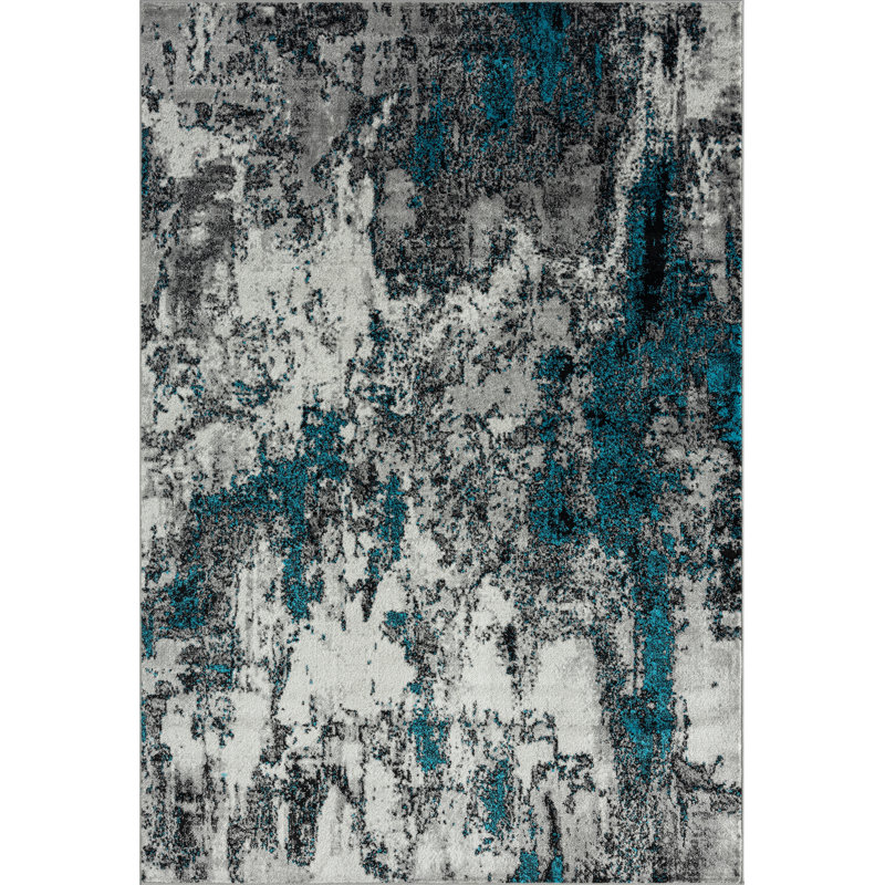 Abstract Indoor Rug, Rectangle 5'3'' x 7'7''