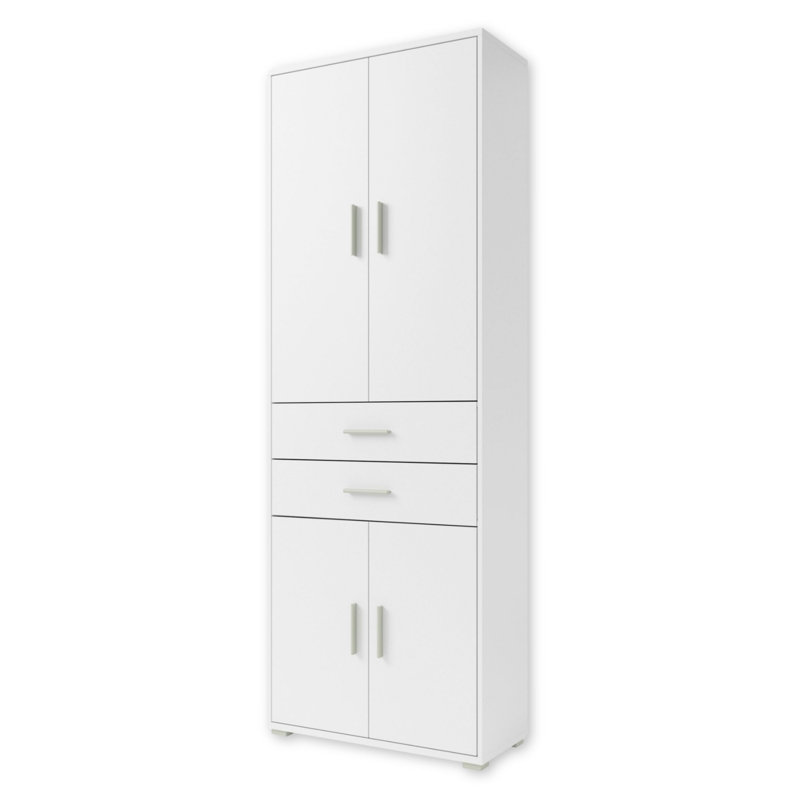 2 Drawer Filing Cabinet, White