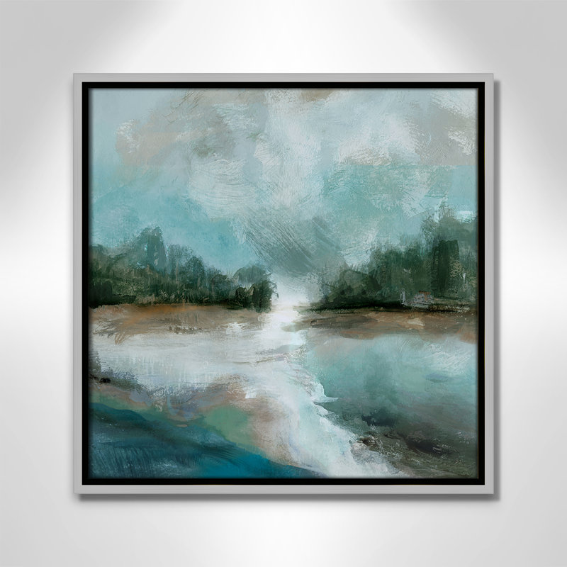 Spring Fed Print by Susan Jill, Silver, 17.5" H x 17.5" W