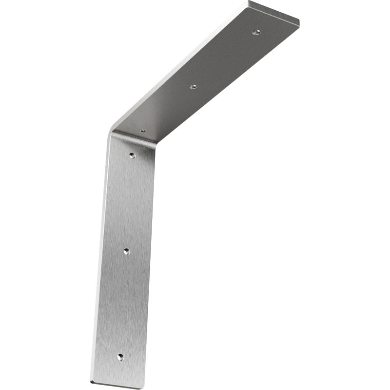 2"W x 10"D x 10"H Hamilton Steel Bracket, Stainless Steel, 10" H x 2" W x 10" D, Stainless Steel