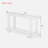 Minimalist Console Table With Oval Desktop And 2-tier Design-70788116