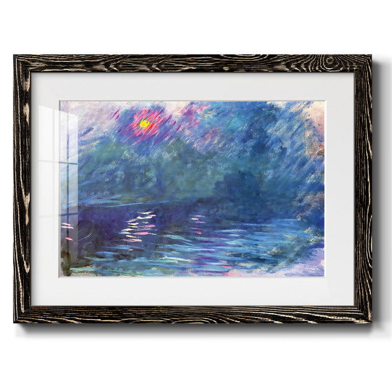 Waterloo Bridge, 1899, reproduction d'art encadrée, H 22 po x l 32 po x P 1,5 po, Noir