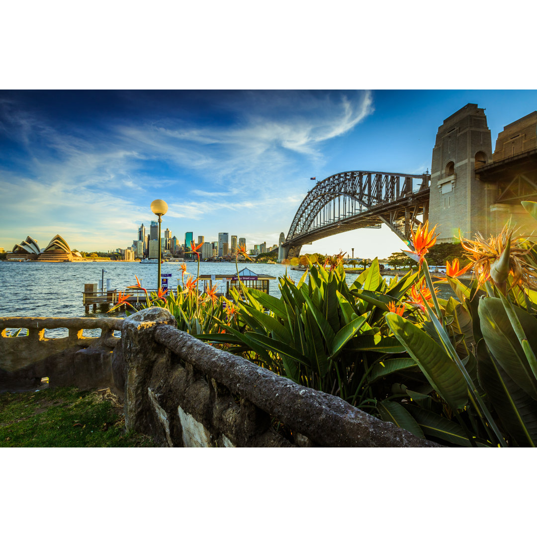 Cityscape View Of Sydney, Australia In Evening.