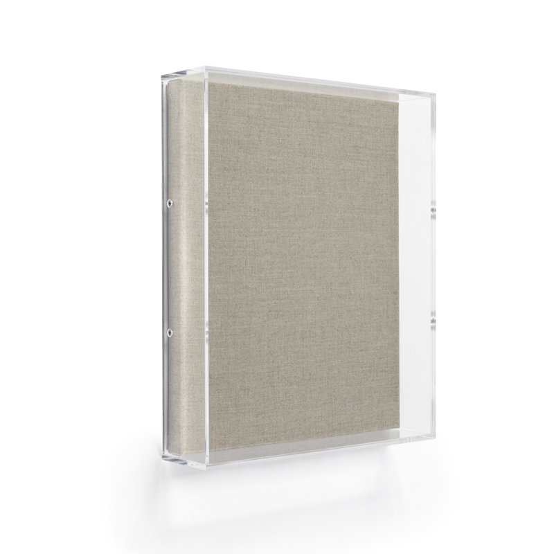 Cadre acrylique en acrylique transparent beige, 11 po x 14 po