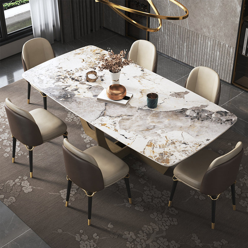 Ensemble de table et chaises de salle à manger Creative Creative., H 29,53 po x L 70,87 po x l 35,43 po