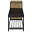 Banc d'entrée avec rangement à chaussures mangue et noir et armoire