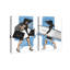 «Fashion Girl Walk Set, Surfboard and Shop Sacs Modern Blue», impression sur toile-73222034