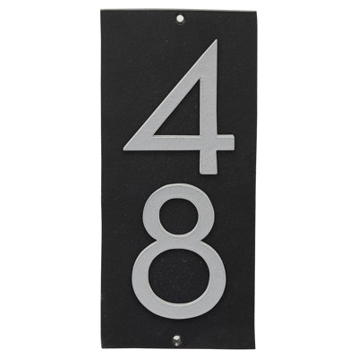 Plaque murale rectangulaire verticale flottante 6 po