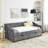 Twin Size Daybed With Drawers Upholstered Tufted Sofa Bed, With Button On Back And Copper Nail On Waved Shape Arms (81.5''X4''x30.5'')-1878989392-1878989398