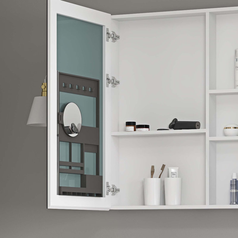 Pharmacie à miroir sans cadre, H 36 po x L 55 po x l 4,8 po