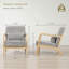 Upholstered Chenille Armchair-171008052