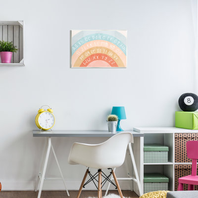 Bb-679-Wood " Pastel Rainbow Alphabet " by Lil' Rue
