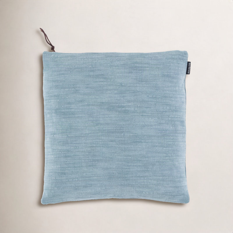 Cale Square Cotton Pillow Cover & Insert, Green