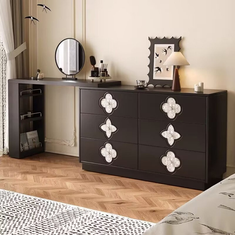 Commode rétro noire