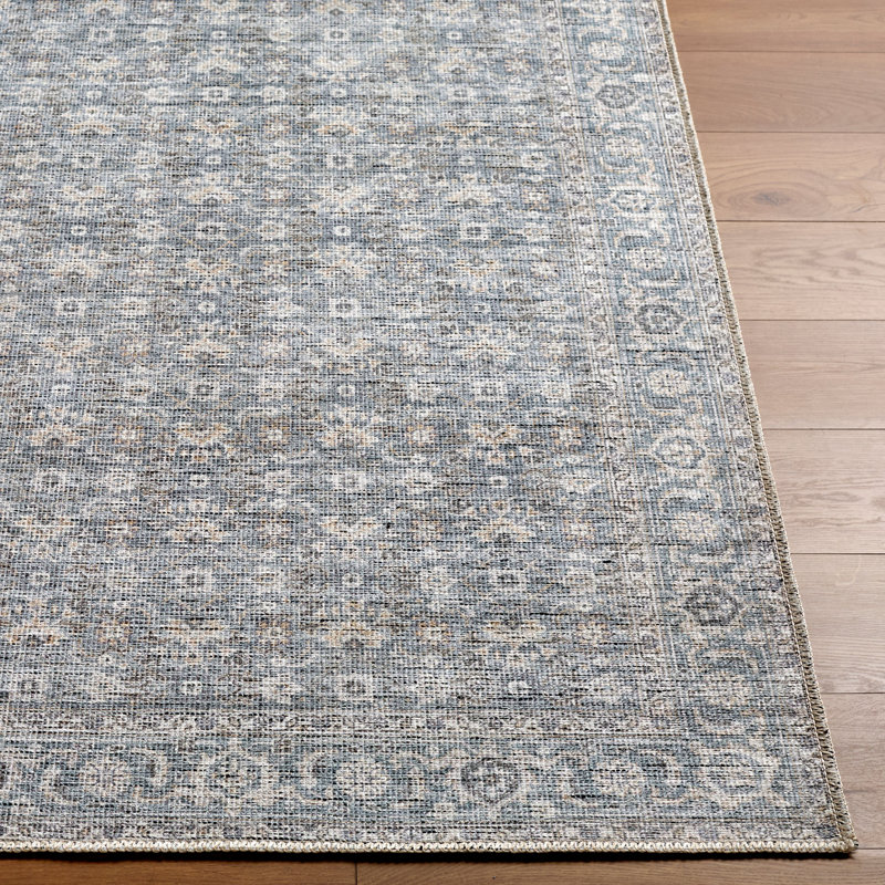 Becki Owens X Livabliss Aureta Machine Woven Rug, Blue, Rectangle 7'10" x 10'
