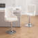 Markfrancis Swivel Upholstered Adjustable Height Counter Stool with Metal Frame