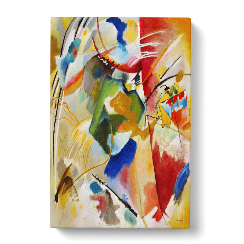 Green Center by Wassily Kandinsky - Wrapped Canvas Painting, 76cm H x 50cm W x 3cm D