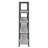 Grey Driftwood And Black Double-Wide Bookcase-1146554089