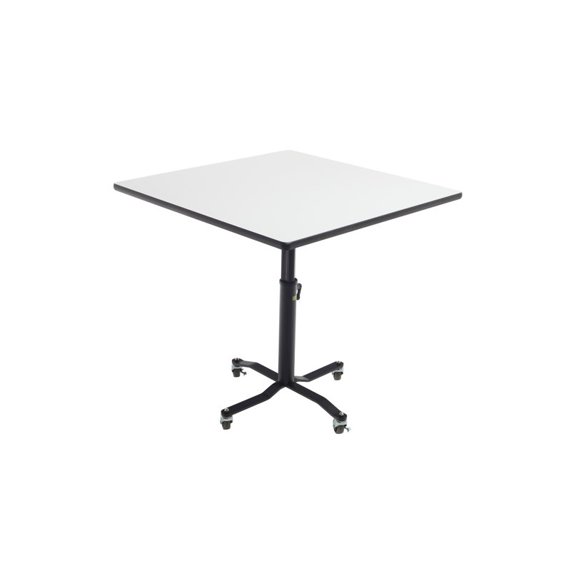 Table d'activités carrée avec tableau blanc, H 42 po x L 36 po x l 36 po