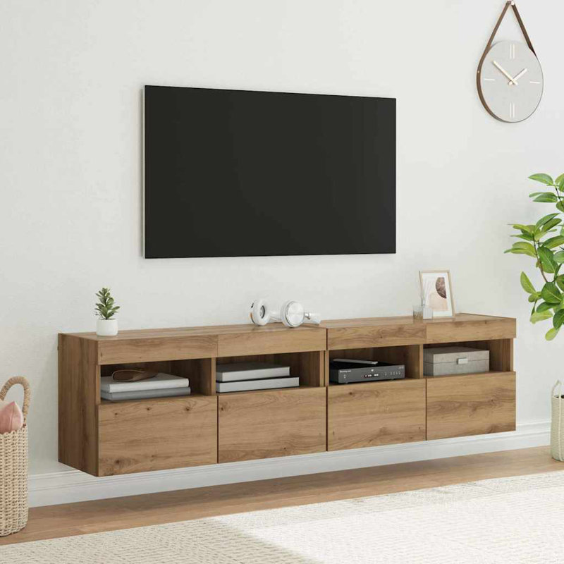 Unfinished TV Stand for TVs up to 40", Artisan Oak