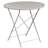 Donley 30'' Round Indoor-Outdoor Folding Patio Table Set with 2 Square Back Chairs-24678908