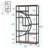 Geometric Design Display Shelf,Spacious Bookcase,Freestanding Bookshelf-2080326907