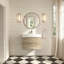 Meuble-lavabo mural 32 po avec 2 tiroirs en résine blanche Tona-133217587
