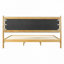 Structure de lit plateforme en bois d'hévéa-87702956-87702955
