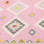 Tapis rose d'intérieur / extérieur en coton tissé à la machine Iyleen-419476806
