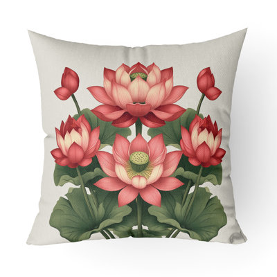 Œuvre d'art Ajanta Lotus Intérieur/Extérieur 20x20
