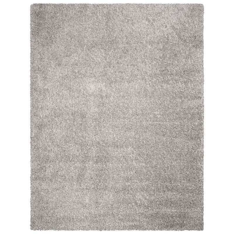 Assiya Shag Performance Solid Color Rug, Rectangle 4' x 6'
