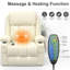 81cm Wide Lift Assist Home Theatre Recliner with Massager-960107371