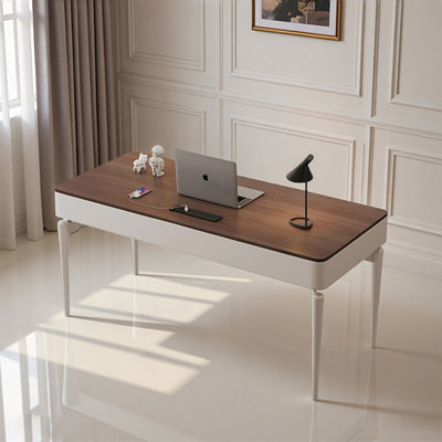 French Cream Style Solid Wood Writing Desk