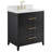 Marilena 30'' Single Bathroom Vanity with Carrara Marble Top-501503475