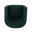 Fauteuil club moderne en tissu avec siège confortable et accents confortables et pivotants