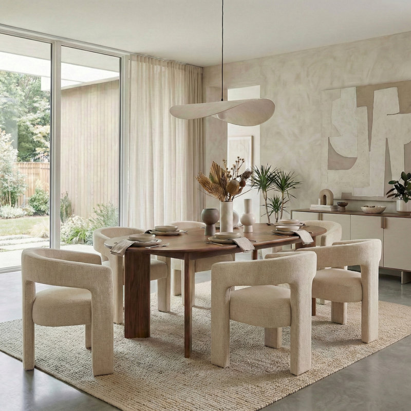 Ehrsam 7-Piece Dining Set, Beige