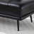 55"Inch Width Modern End of Bed Bench, Faux Leather Upholstered With side table, 360-degree Swivel tray couch-112917704