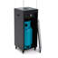 Faro - Portable Patio Heater - 8 KW Gas Propane Fireplace Outdoor, Garden (Black + Cover)